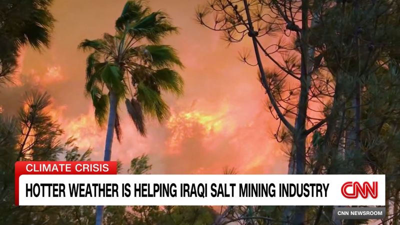 Hotter weather is helping Iraqi salt mining industry