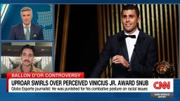 <p>A lot of people thought that Real Madrid's Brazilian star Vinicius Junior was going to win the Ballon D'Or award this week, and the reaction when he didn't was angry. TNT Sports Brazil correspondent Fred Caldeira joins World Sport's Don Riddell to help better understand the backlash.</p>