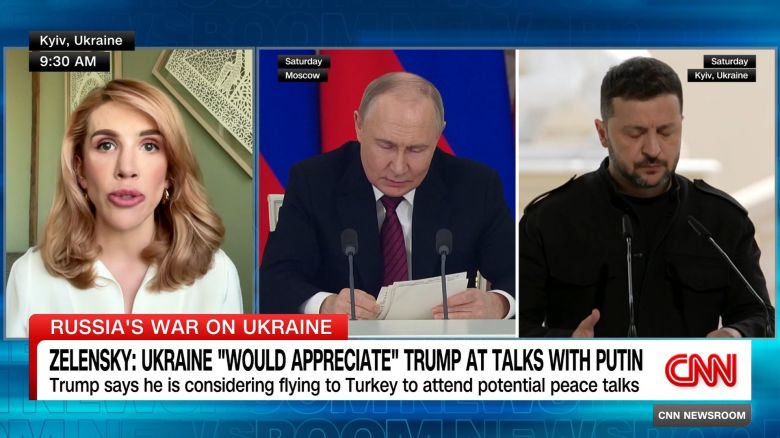 <p>Rosemary Church speaks to Ukrainian parliament member Kira Rudik about what can be expected from potential talks in Turkey.</p>