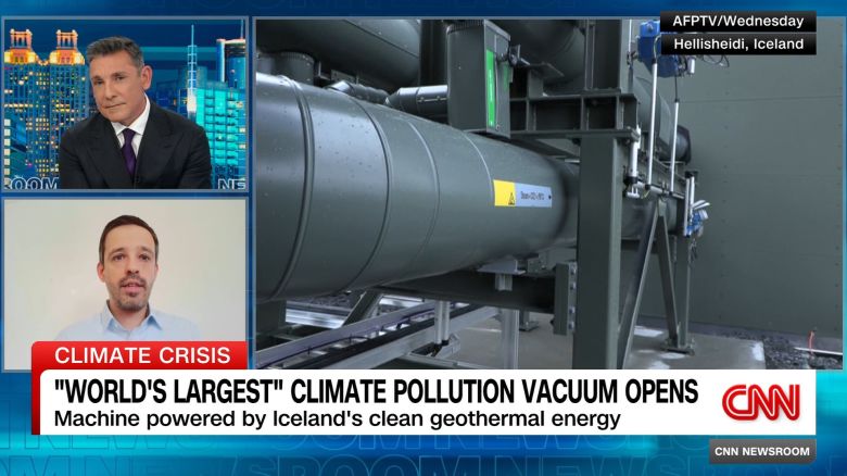 <p>Climeworks Co-CEO Jan Wurzbacher speaks to CNN'S John Vause about the impact of carbon-capture technology.</p>
