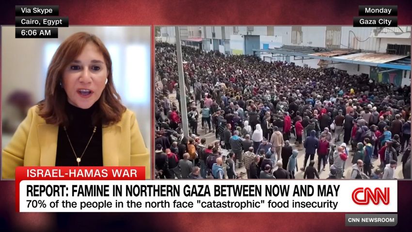 <p>New report from aid agencies warns of "imminent" famine in northern Gaza and dire circumstances for people elsewhere in the enclave. The World Food Programme's Abeer Etefa discusses with CNN's John Vause.</p>