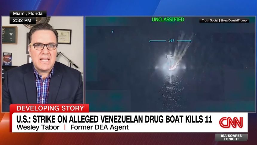<p>CNN's Isa Soares speaks with Wesley Tabor, a former U.S. Drug Enforcement Administration agent, about tensions between the Trump administration and Venezuela. It comes as a U.S. strike on an alleged Venezuelan drug boat kills 11 people. </p>