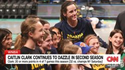 <p>CNN World Sport's Don Riddell looks at Caitlin Clark's rise to WNBA stardom.</p>