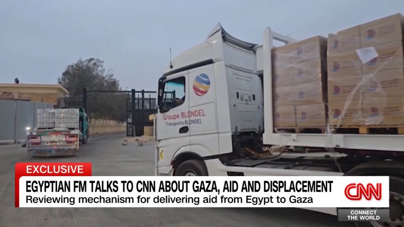 CNN speaks to the Egyptian Foreign Minister about Gaza aid