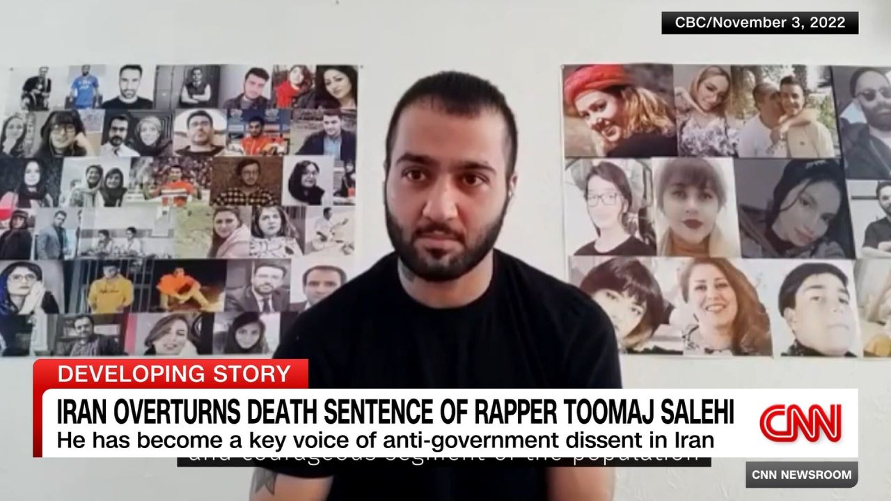 <p>Iran overturns death sentence of dissident rapper Toomaj Salehi, who was a key voice of anti-government dissent.</p>