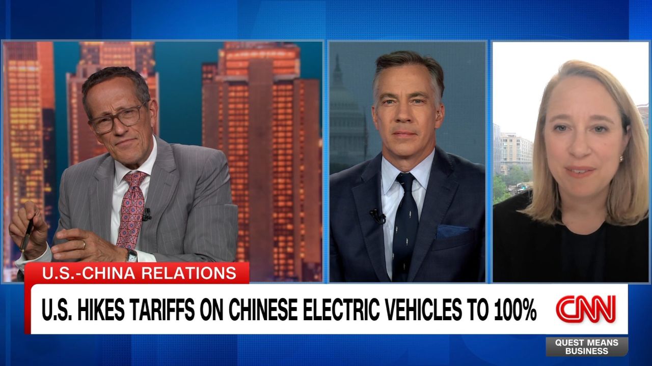 <p>Jim Sciutto and trade attorney Greta Peisch discuss new U.S. tariffs on chinese imports, which President Biden says will protect American workers.</p>