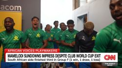 <p>CNN's Senior Sports Analyst Darren Lewis caught up with the Chairman of Mamelodi Sundowns, Tlhopie Motsepe, who explained the ethos behind the team's swashbuckling style of play, and why the African word <em>Ubuntu</em> is at the heart of everything that is accomplished by the South African side. </p>