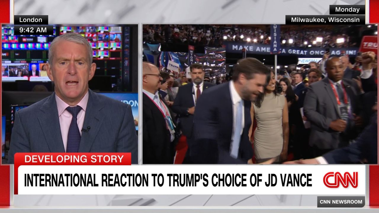 <p>CNN’s Nick Robertson says Trump’s choice for vice president reinforces concerns about a more isolated United States.</p>
<p>” class=”image__dam-img image__dam-img–loading” onload=”this.classList.remove(‘image__dam-img–loading’)” onerror=”imageLoadError(this)” height=”1080″ width=”1920″/></picture>
</div>
</div></div>
</p></div>
</p></div>
<div class=