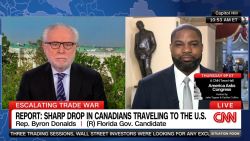 <p>Florida Republican Congressman Byron Donalds tells Wolf Blitzer that he is "not really concerned" about a possible dip in tourism from Canada to Florida because he believes it is "temporary" and that he's "quite sure that Canadians who frequent the Sunshine State every single year are going to be back."</p>