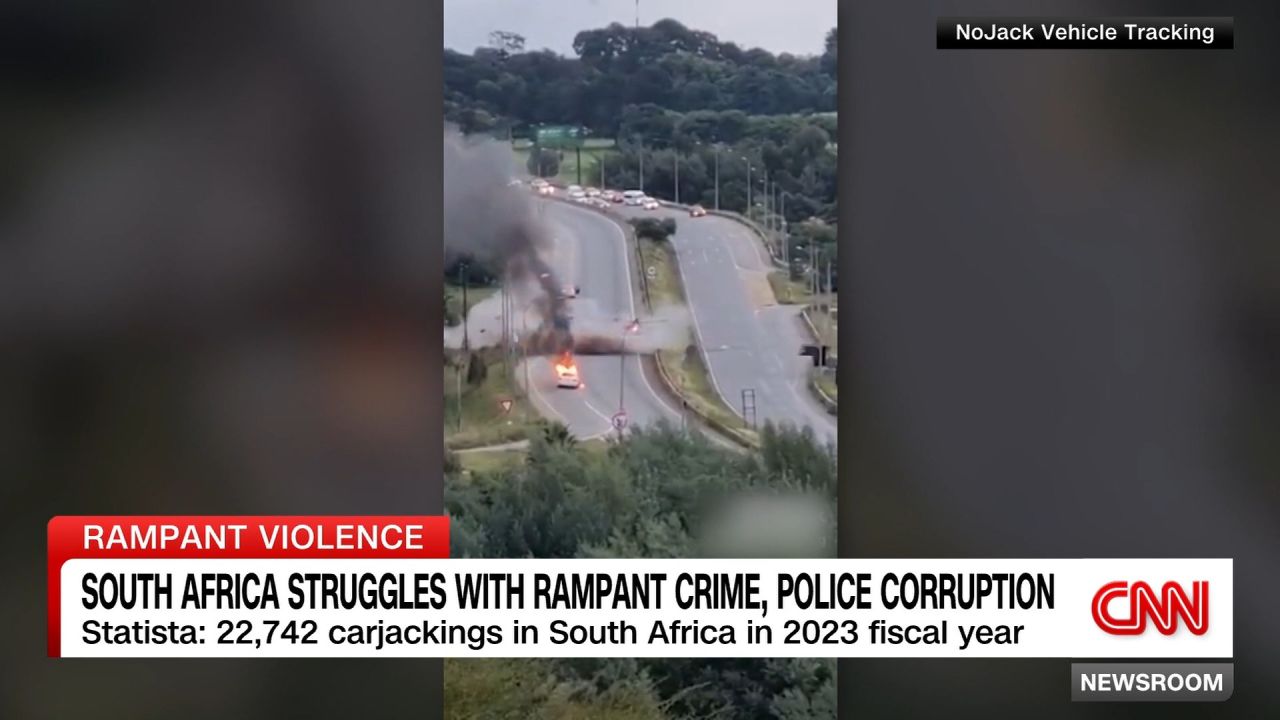<p>CNN's David McKenzie rides along with private security in Johannesburg, as hijackings and heists in South Africa reach record highs</p>