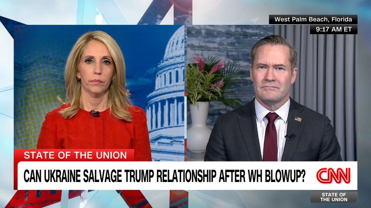 National security adviser Mike Waltz tells CNN's Dana Bash that Ukrainian President Volodymyr Zelensky needs to make clear "publicly and privately" that he’s "ready to go to peace."