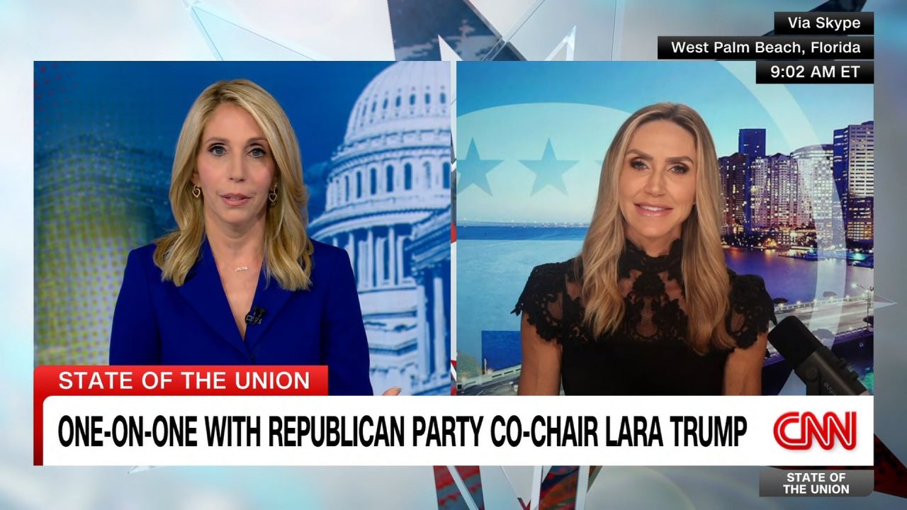 <p>Republican National Committee co-chair Lara Trump tells CNN’s Dana Bash that she was emotional at Saturday’s rally in Butler, Pennsylvania.</p>