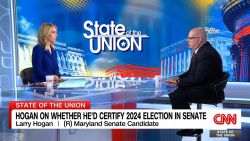 <p>Republican Senate candidate Larry Hogan tells CNN’s Dana Bash that "I think all the conspiracy theories about the stolen election are nonsense."</p>