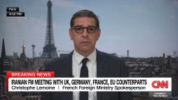 <p>French president Emmanuel Macron says "moving towards zero enrichment" should be a priority in European talks with Iran in Geneva. CNN's Becky Anderson speaks to French Foreign Ministry spokesperson Christophe Lemoine about the diplomatic efforts to stop the Israel-Iran conflict. </p>