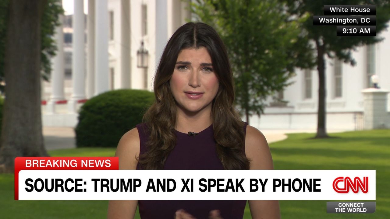 <p>U.S. President Donald Trump spoke with Chinese President Xi Jinping Thursday amid ongoing trade disputes between their two nations. The conversation highlights continuing efforts to manage escalating tensions over trade policies, as CNN’s Alayna Treene reports.</p>