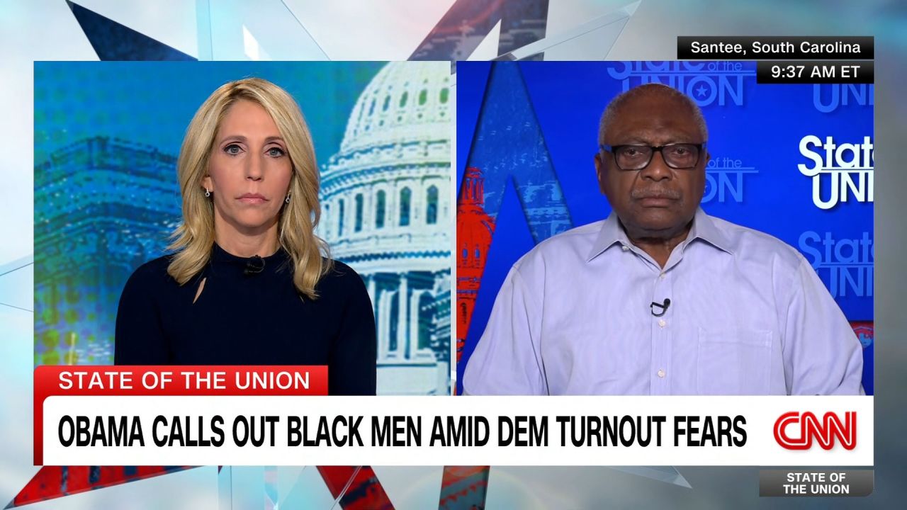 <p>South Carolina Rep. James Clyburn responds to concerns that Harris' law enforcement background could hurt her with Black voters.</p>