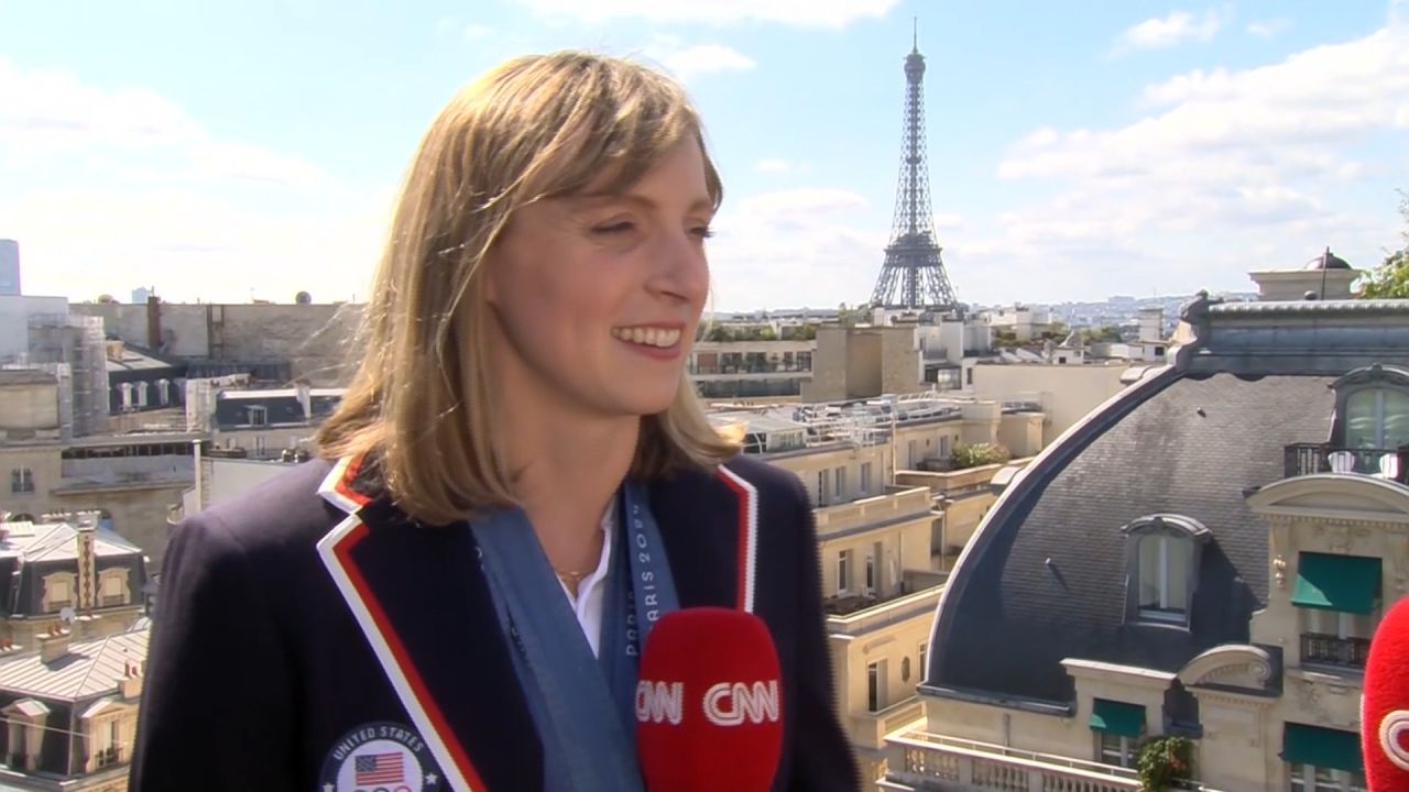 <p>CNN's Coy Wire speaks to swimmer Katie Ledecky, the most decorated female US Olympian of all time, about her success and having her family with her to celebrate.  </p>