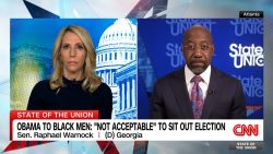 <p>Georgia Sen. Raphael Warnock responds to Barack Obama’s sharp criticism of Black men on the fence about Kamala Harris.</p>