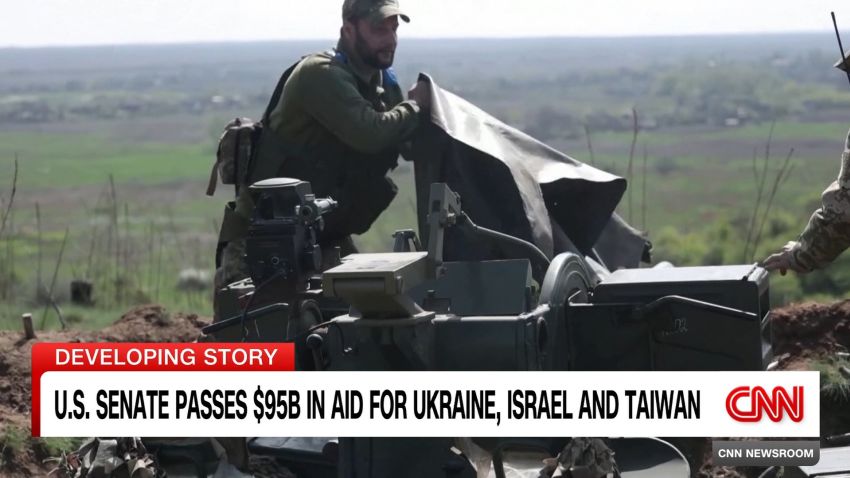 <p>The U.S. Congress has passed a foreign aid package after months of delay. The $95 billion dollar package includes military aid for Ukraine, Israel, and U.S. partners in the Indo-Pacific. CNN's Manu Raju reports.</p>