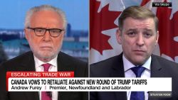 <p>Newfoundland and Labrador Premier Andrew Furey tells Wolf Blitzer why Canadians are "frustrated" and "angered" by President Trump's tariffs.</p>