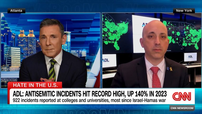 <p>The Anti-Defamation League tracked 8,873 anti-Semitic incidents in the U.S. in 2023, including harassment, vandalism and assault. CNN's John Vause speaks to the CEO of the ADL about their latest report.</p>