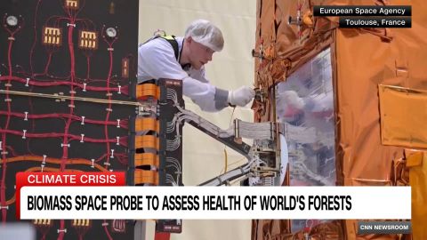 <p>This month, a Biomass probe will launch into space and begin collecting data on the amount of carbon trapped in the world's forests, which scientists will use to show the true consequences of deforestation, CNN's Anna Stewart reports.</p>