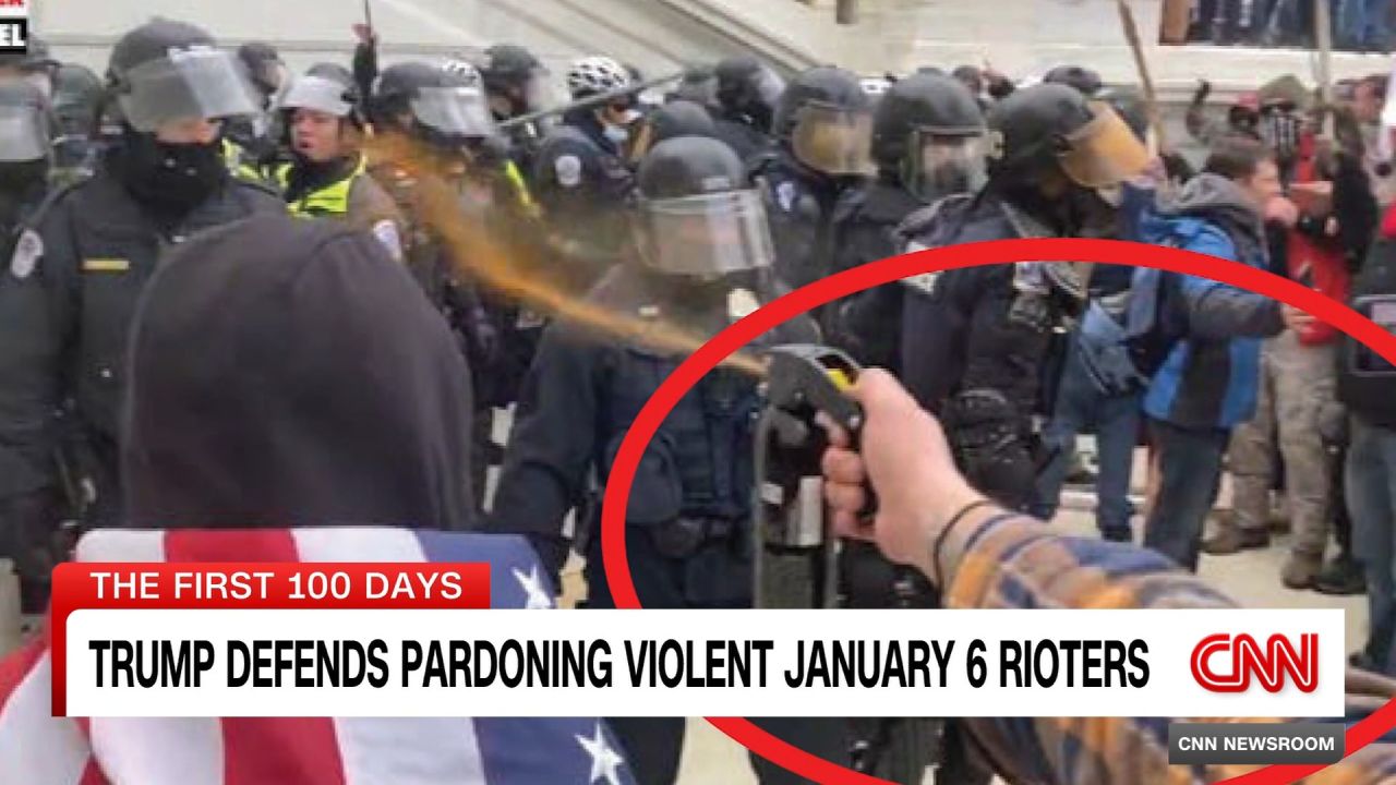 <p>CNN's Paula Reid has reaction to U.S. President Donald Trump's pardons for most of the January 6th rioters.</p>