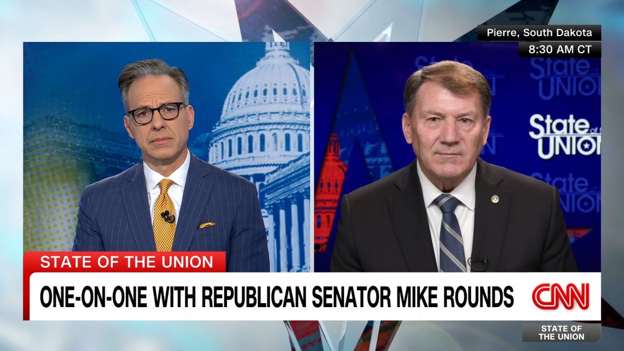 <p>After Trump invoked wartime powers to accelerate deportations, Republican Sen. Mike Rounds tells CNN's Jake Tapper, "We will use whatever the legal resources are to protect the American people."</p>