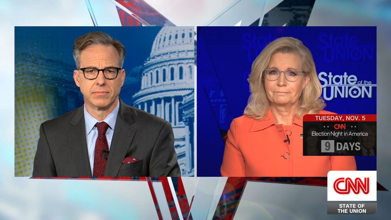 <p>Former Republican Congresswoman Liz Cheney joins CNN's Jake Tapper to respond to Jake’s interview with Sen. JD Vance and discuss her efforts on behalf of the Harris campaign.</p>