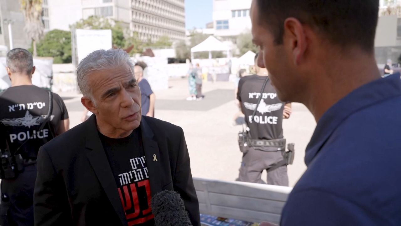 <p>Israeli opposition leader Yair Lapid tells CNN's Oren Liebermann he's 'optimistic' on Gaza ceasefire talks</p>