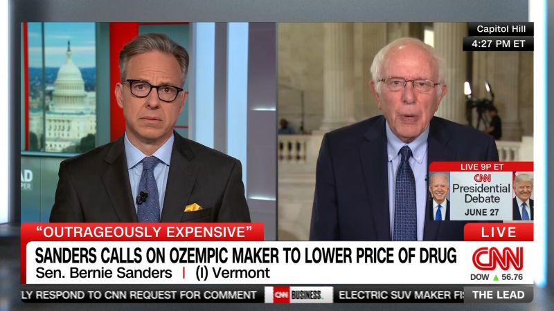 Sen. Sanders calls for lower prices on weight loss drugs | CNN Politics