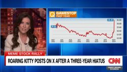 <p>Julia Chatterley explains why the meme stock soared nearly 75% in just one day.</p>
