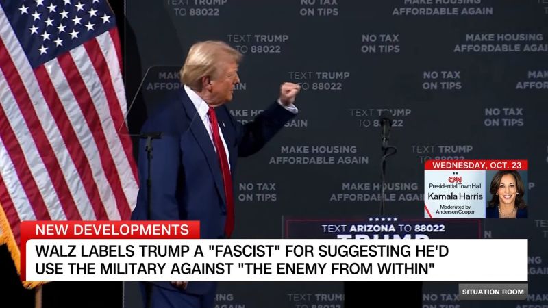 Trump suggests domestic use of the military against ‘enemy from within’