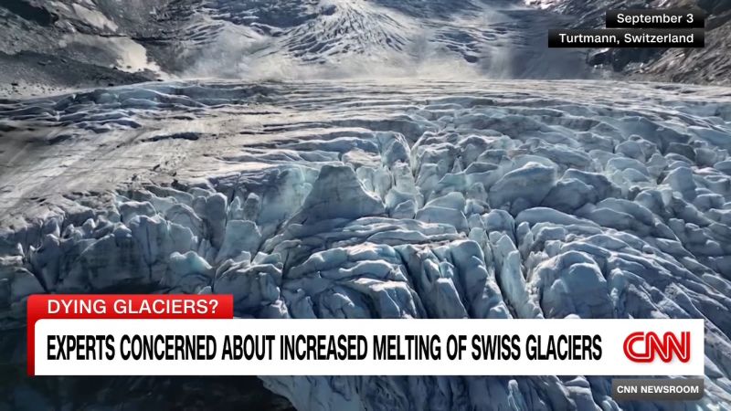 Experts are concerned about increased melting of Swiss glaciers