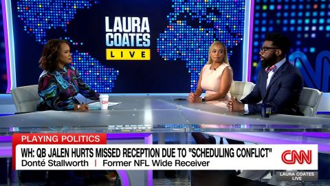 <p>Jemelle Hill and Donté Stallworth join Laura to break down President Trump's event with the Super Bowl Champion Philadelphia Eagles and the controversies surrounding this year's NFL draft.</p>