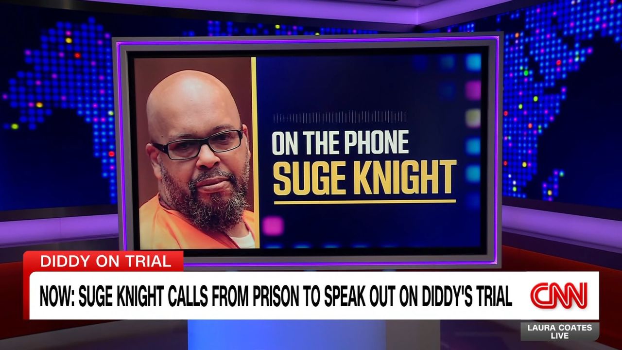 <p>Suge Knight calls in to Laura Coates Live from prison to weigh in on the trial of his longtime rival Sean "Diddy" Combs.</p>