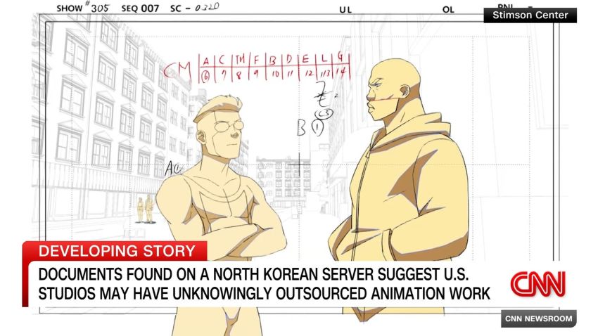 <p>Documents suggest American companies may have unknowingly outsourced animation work to North Korea. CNN's Alex Marquardt reports. </p>
