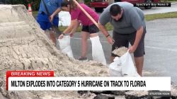 <p>Florida residents are boarding up properties, lining up for gas and sandbags, clearing Helene debris, and studying evacuation orders ahead of Cat 5 hurricane Milton's landfall likely Wednesday.</p>