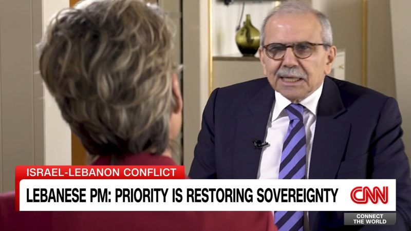 Lebanese PM talks to CNN about his country’s future and restoring sovereignty