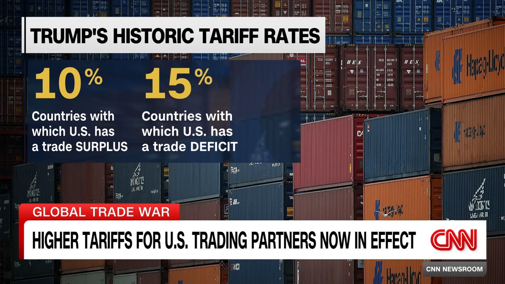<p>U.S. President Donald Trump's new tariff plan, which impacts most countries, took effect on Thursday. Tariffs start at 10-15%, depending on whether the U.S. has a trade surplus or deficit with a country. For those who haven't struck deals, they can be far higher.</p>