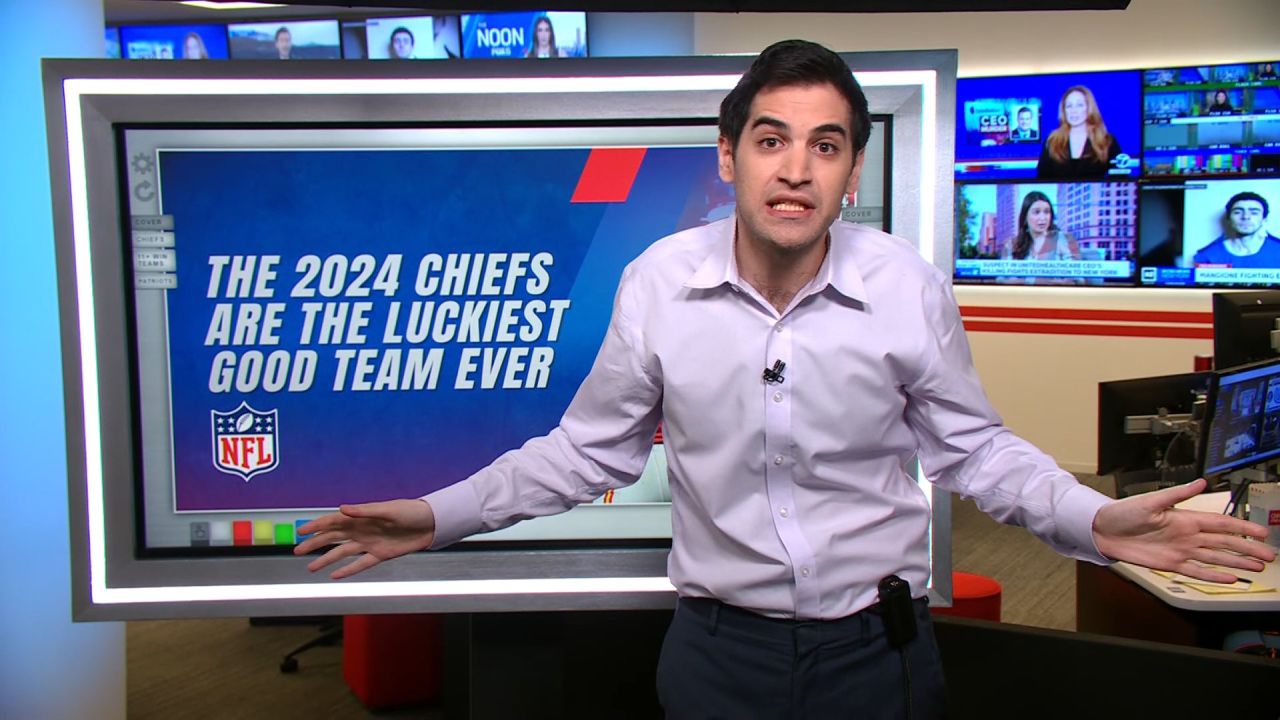 <p>CNN Senior Data Analyst Harry Enten breaks down the Kansas City Chiefs' "lucky" season, and what their odds are to win this season's Super Bowl. </p>