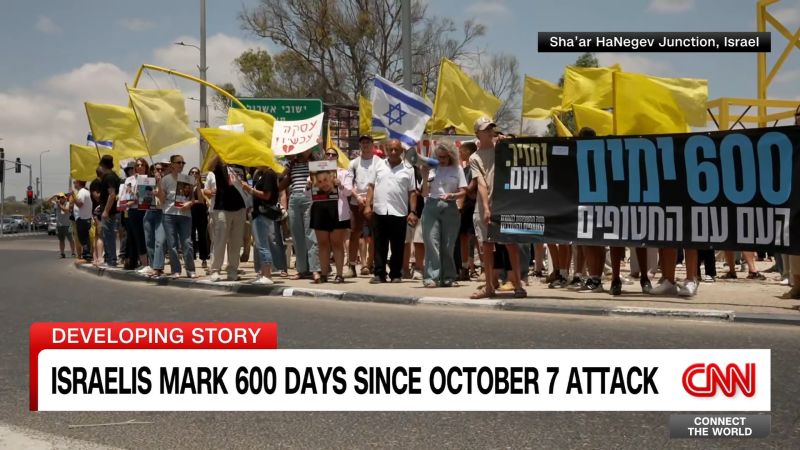 Israel marks 600 days since Oct. 7 attack