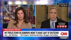 <p>Sen. Merkley, ranking member of the Budget Committee, reacts to President Trump blaming the government shutdown on Democrats as Trump slashes federal funding for blue states.</p>