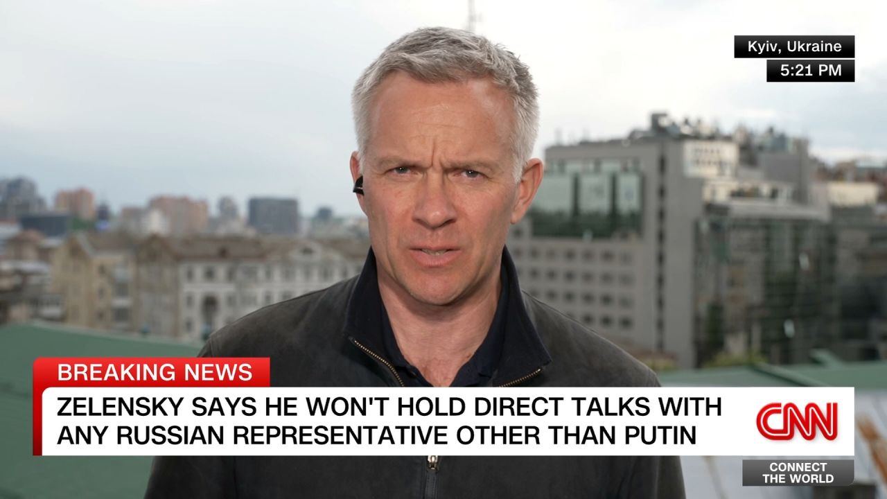 <p>CNN's Nick Paton Walsh asked Ukraine's president about the prospect of direct peace talks with Russia in Istanbul, and his goals for the talks, should they happen. </p>