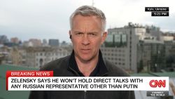 <p>CNN's Nick Paton Walsh asked Ukraine's president about the prospect of direct peace talks with Russia in Istanbul, and his goals for the talks, should they happen. </p>
