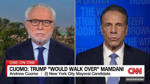 <p><br /></p><p>New York Independent Mayoral Candidate Andrew Cuomo tells CNN's Wolf Blitzer why he thinks Republicans want Democratic candidate Zohran Mamdani to win election and claims that would result in "Mayor Trump."</p>