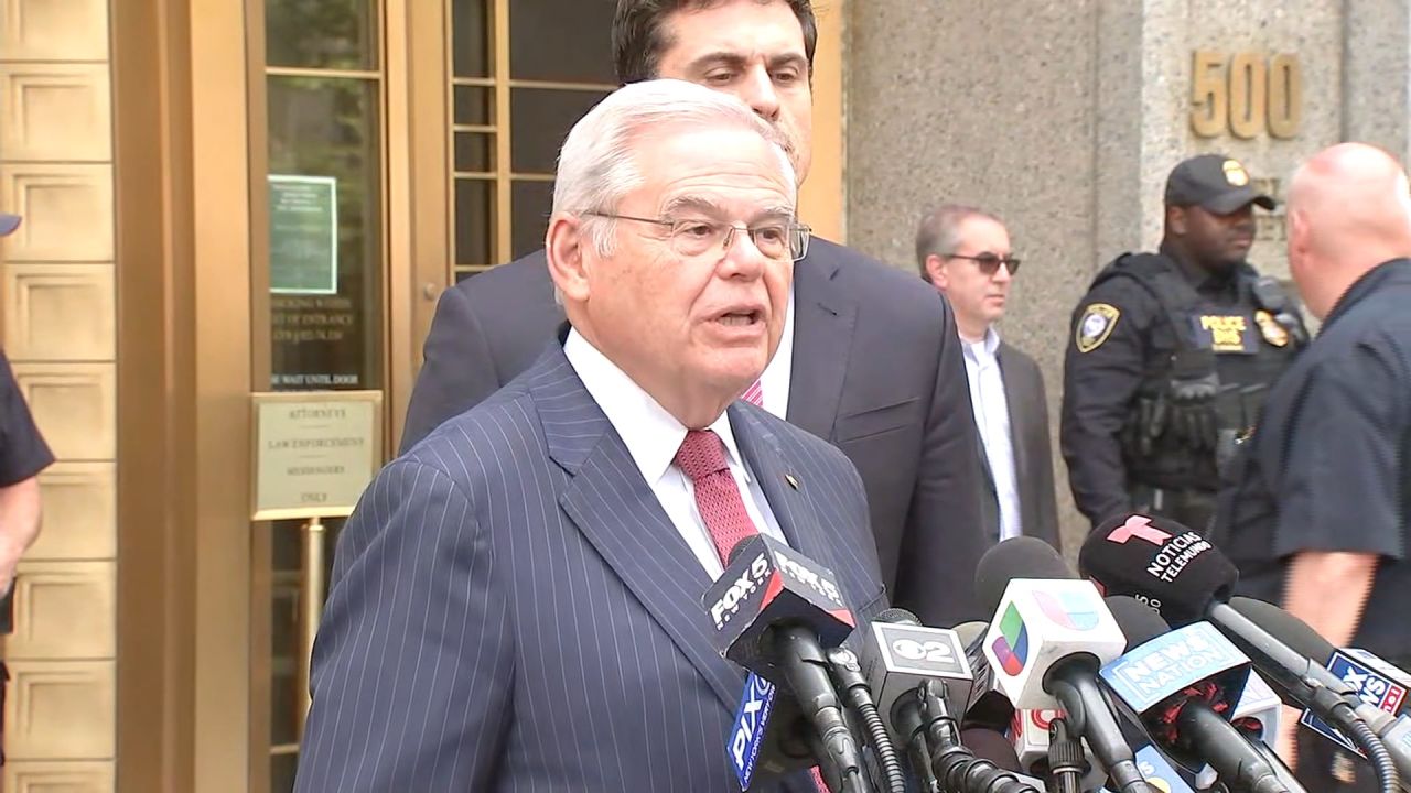 <p>Sen. Bob Menendez (D-NJ) responds after a<a href="https://www.cnn.com/2024/07/16/politics/bob-menendez-verdict/index.html"> jury has found the lawmaker guilty on all counts</a> in his federal corruption trial. </p>