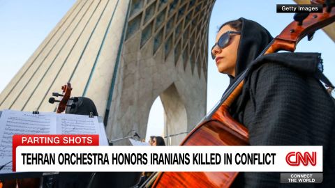 <p>The Tehran Symphony Orchestra held a free concert at the city's famed Azadi Square, dedicating it to Iranians killed in the 12-day conflict with Israel.</p>