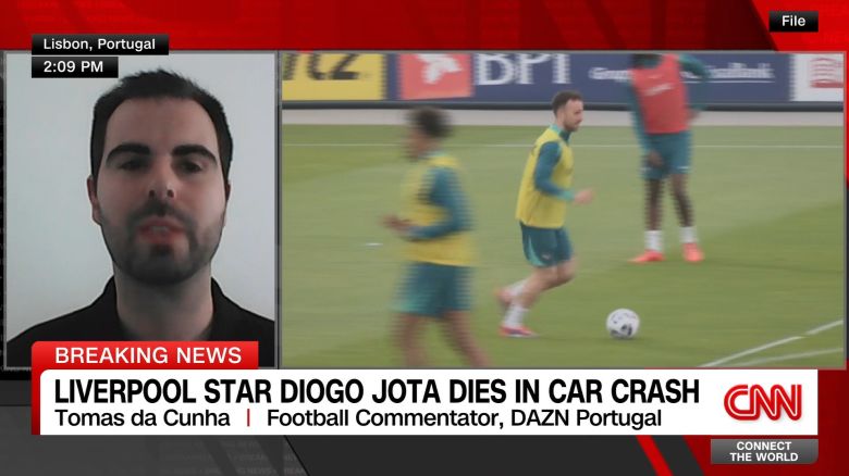 <p>Tributes are pouring in for the star footballer, who was killed along with his younger brother when their car lost control in Spain. Sports journalist and football commentator Tomas Da Cunha says the 28-year-old was a normal guy who was "living his best moments."</p>