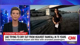 <p>Eleni Giokos joins Becky Anderson from Sheikh Zayed Road in Dubai as the UAE tries to dry out from the unprecedented weather. </p>